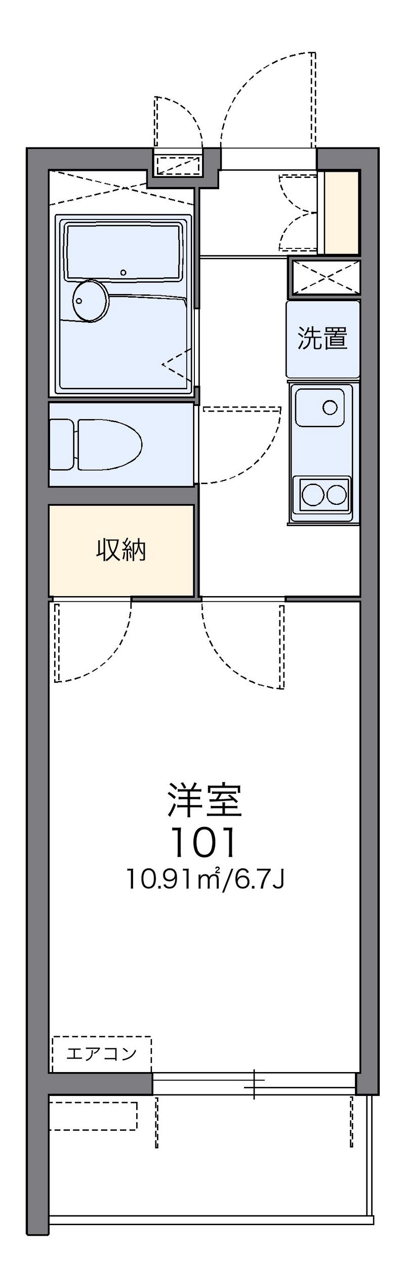 レオパレスフィーア 間取図