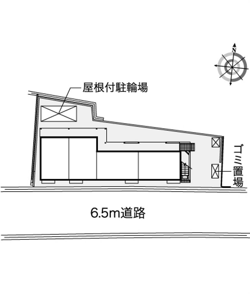 レオパレスプラスパー　Ｍ 配置図