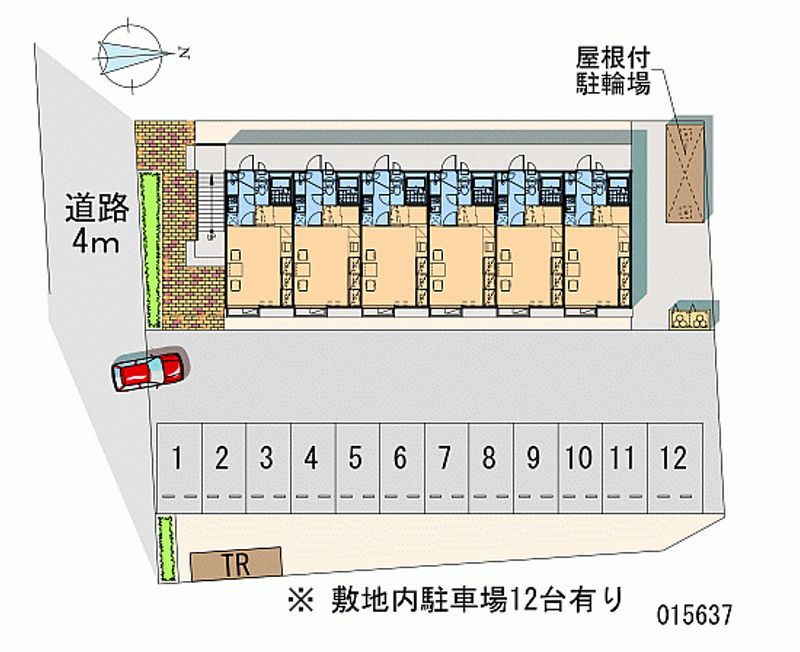 レオパレス新城 月極駐車場