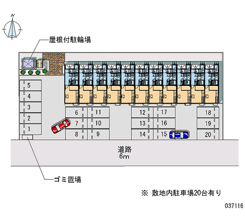 37116 Monthly parking lot