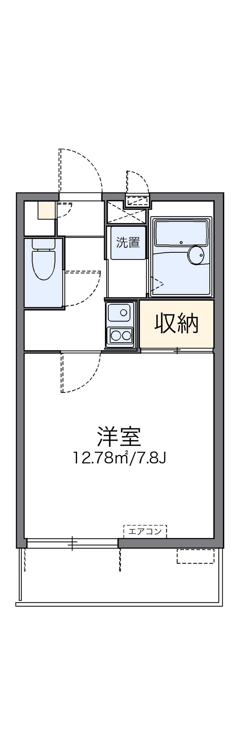 レオパレスマリー 間取図