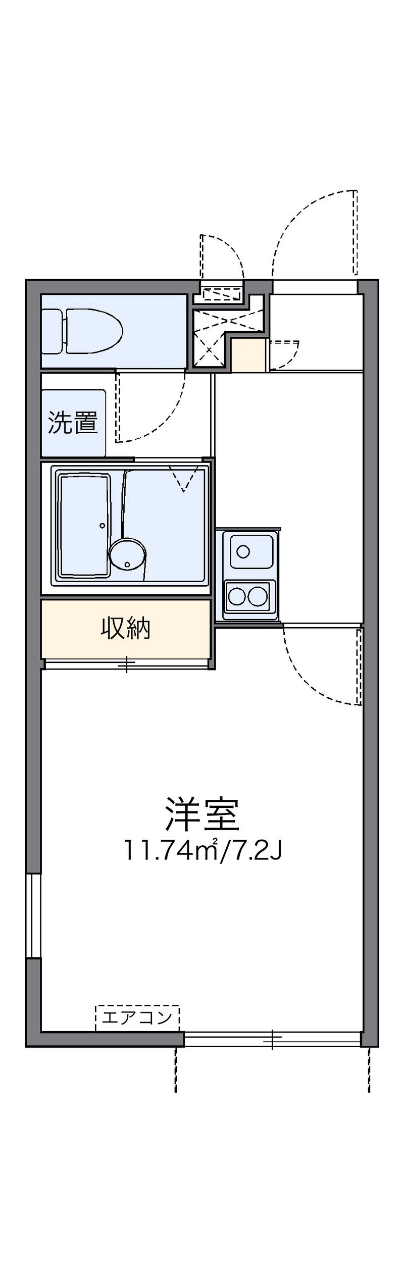 レオパレスオリーブⅢ 間取り