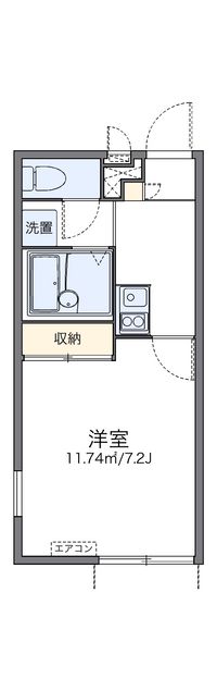 レオパレスオリーブⅢ 間取り図