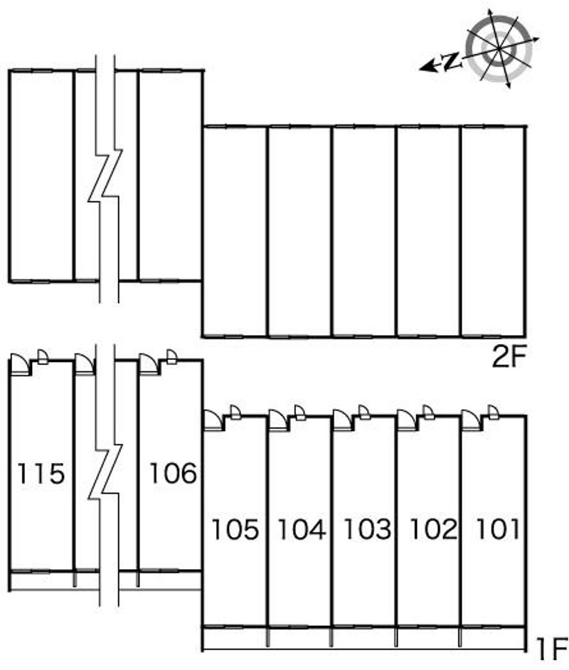 レオパレスピューピル 間取配置図
