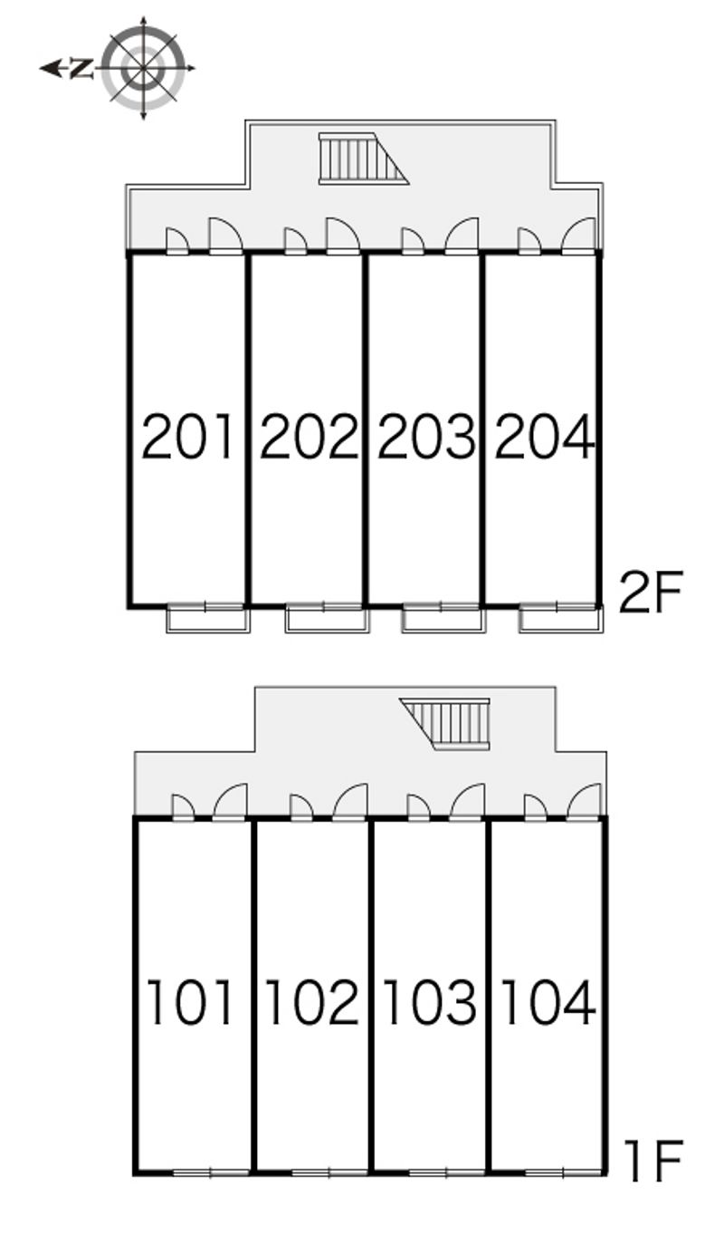 レオパレスコモダ宇頭 間取り配置図