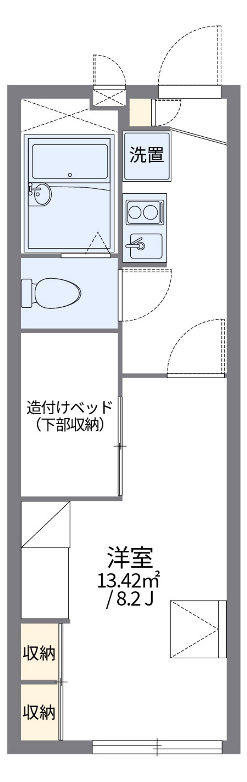 レオパレスカーサーセン 間取図