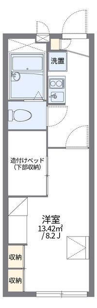 レオパレスカーサーセン 間取り図