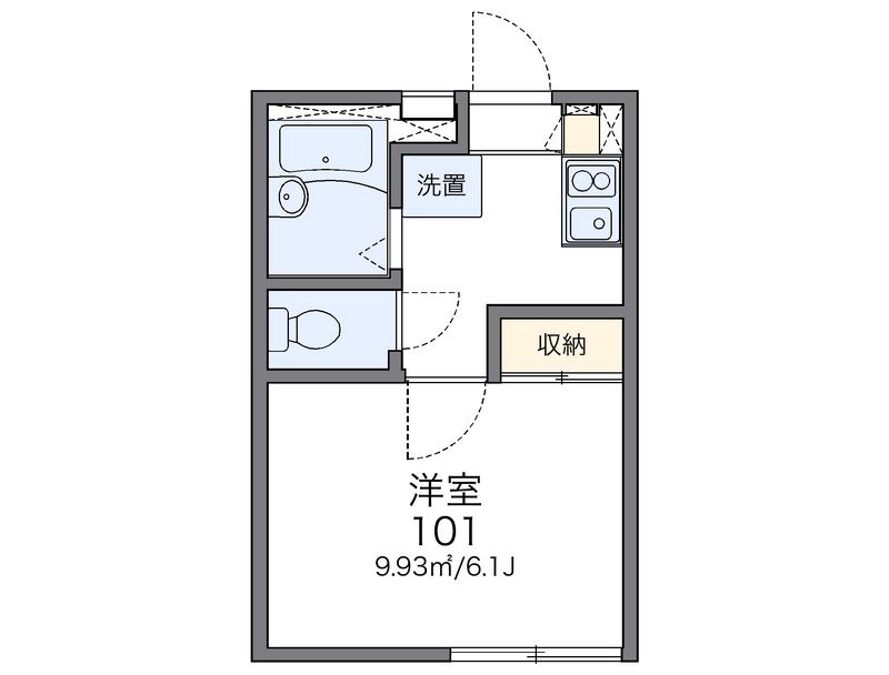 レオパレスグレイスガーデン 間取図