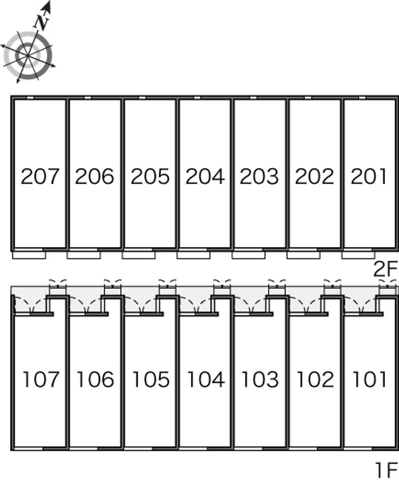 レオネクストコンフォート草戸 間取り配置図