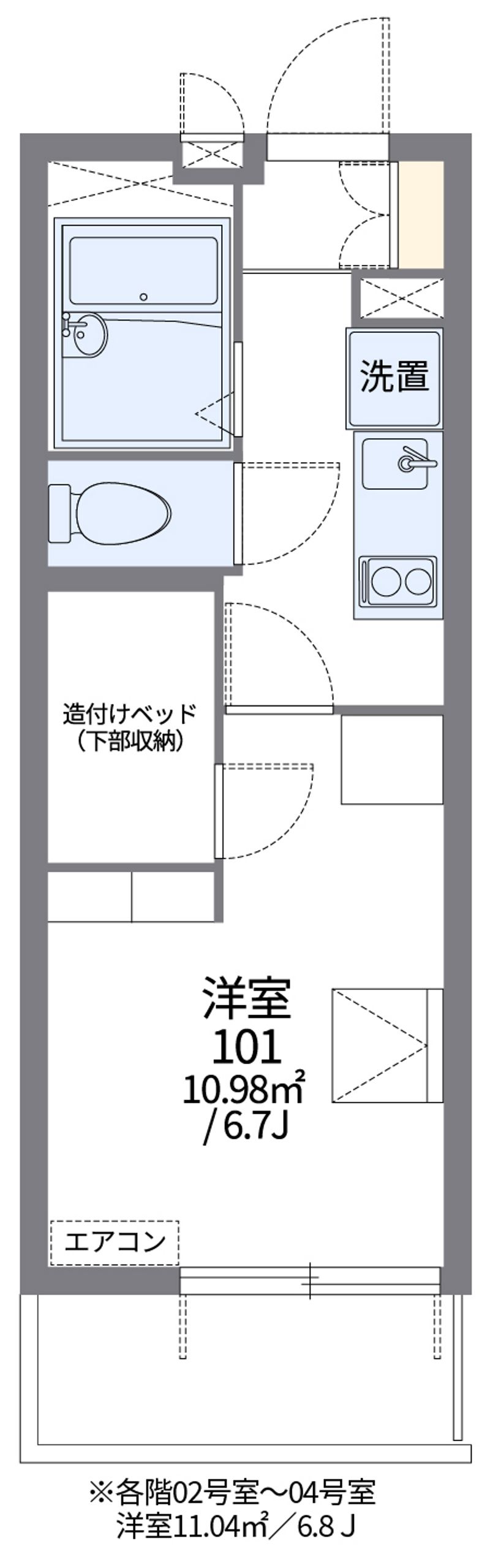 レオパレスグリーンメゾン 間取図