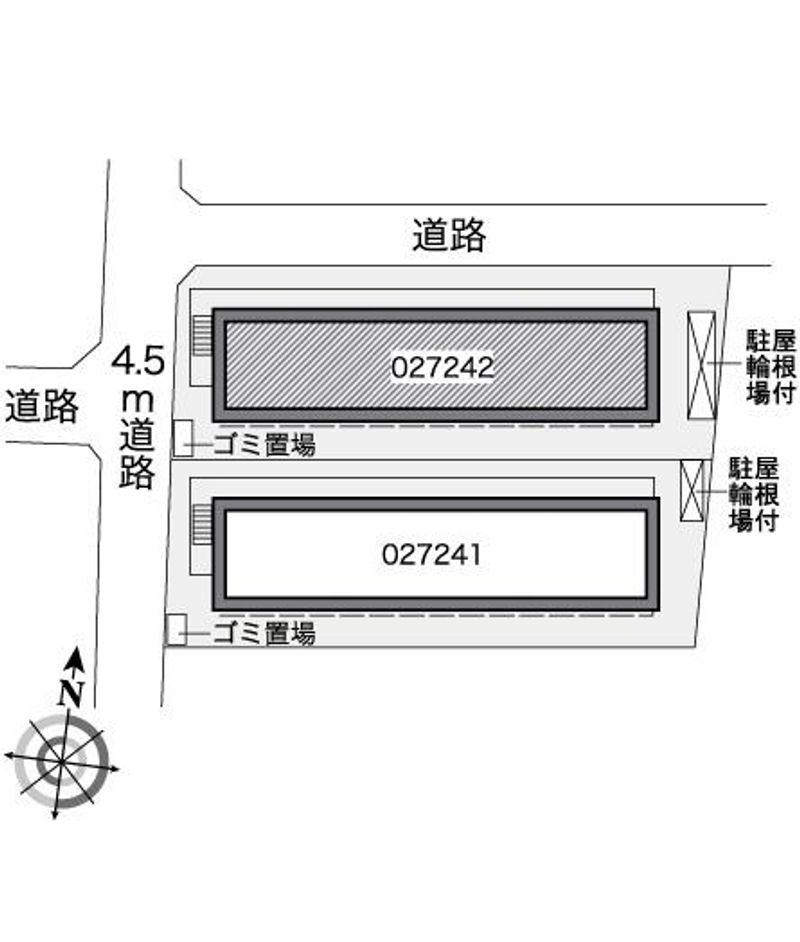 レオパレスシエナ九品寺Ⅱ 配置図