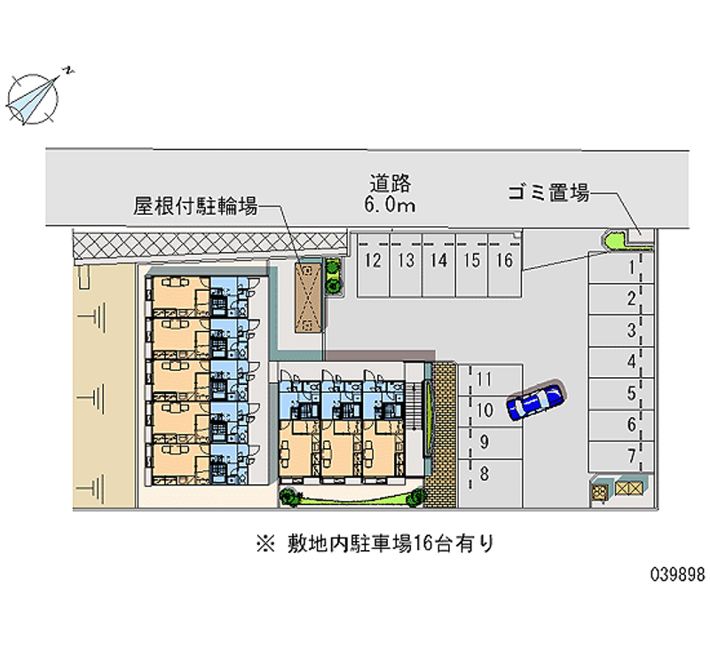 レオパレスサザンウィンド 月極駐車場