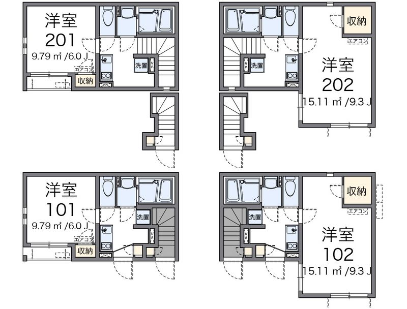 クレイノＨＮ 間取図