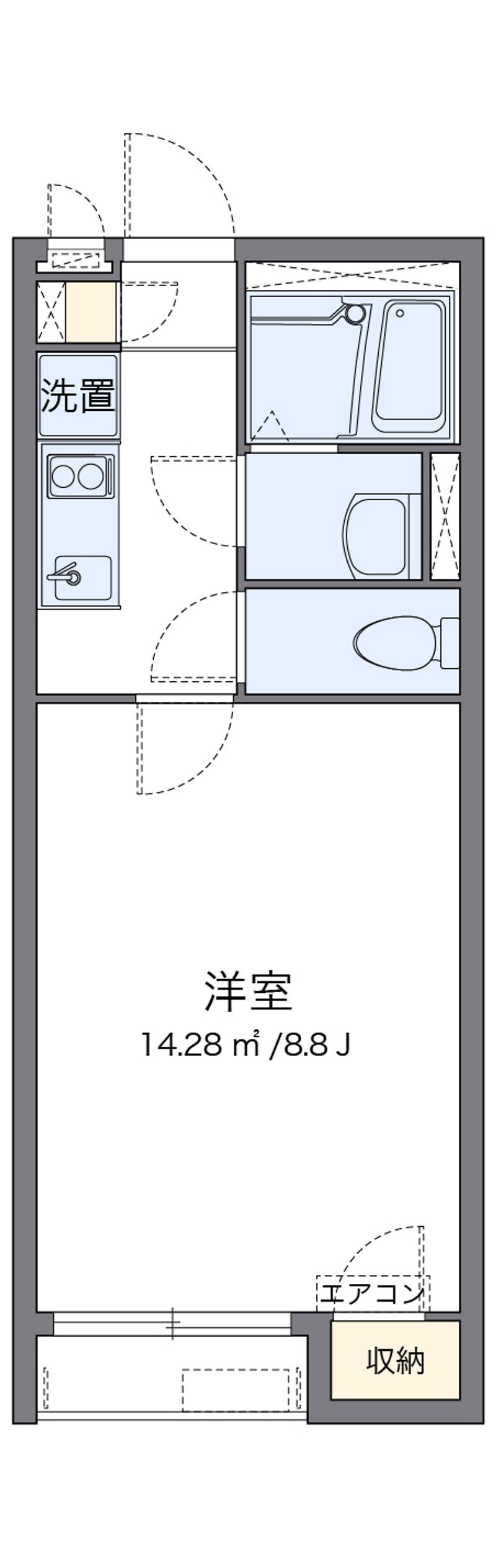 クレイノＮｅｘｔ　ＳｔａｇｅⅣ 間取図