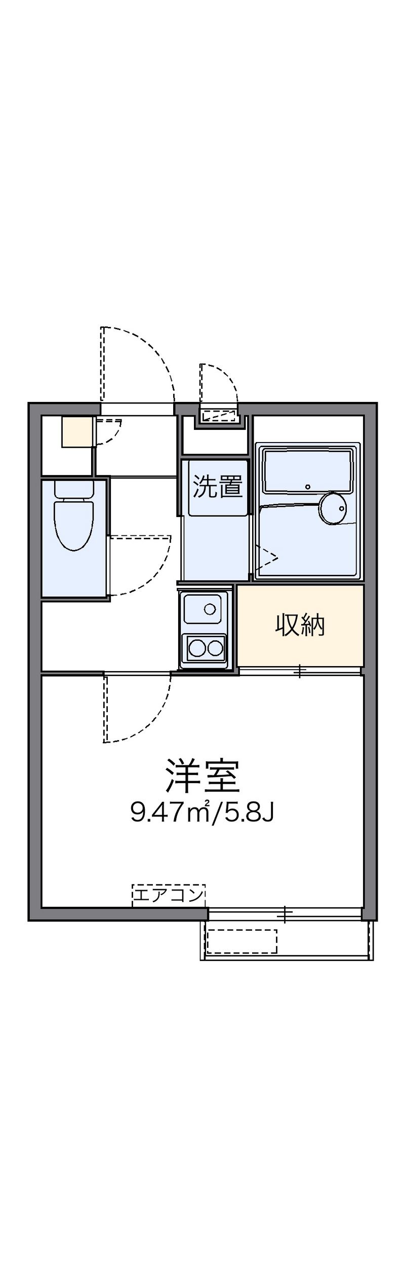 レオパレスガーデンハイツ 間取図