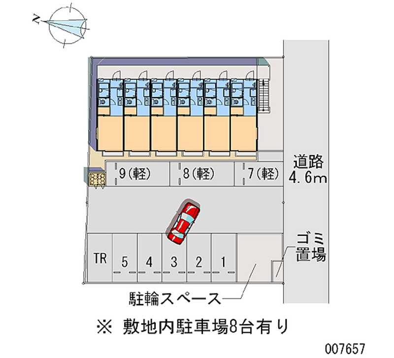 レオパレスシゲール 月極駐車場