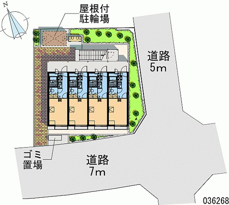 レオパレスエトワール南生田 区画図