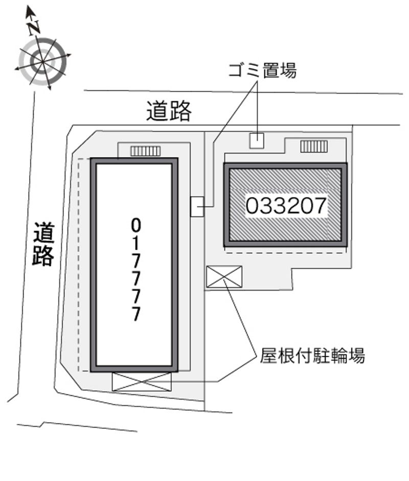 レオパレス鳥羽街道 配置図