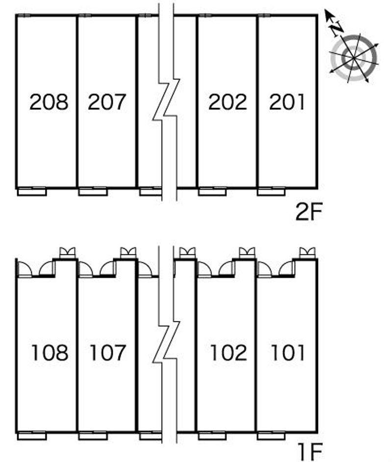 レオパレスマーブル 間取配置図