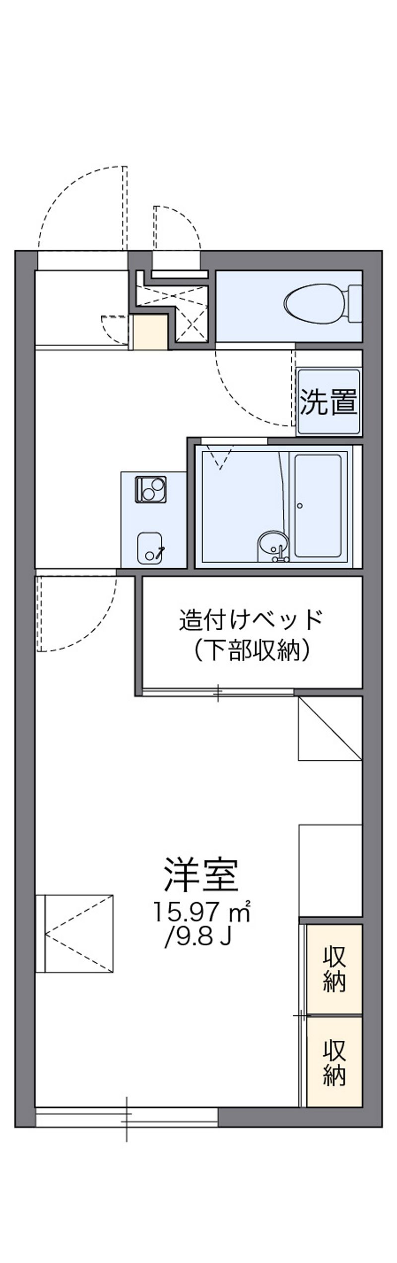 レオパレス銀河荘 間取図