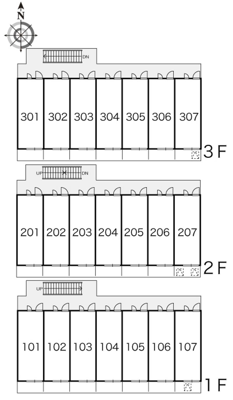レオパレスルミユーナ 間取配置図