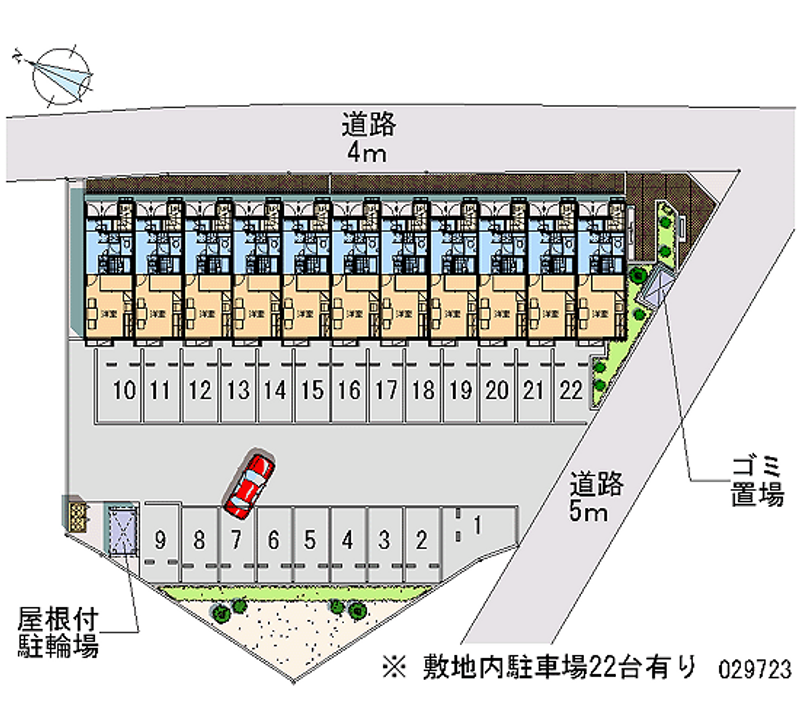 レオパレスコンフォート大平 月極駐車場