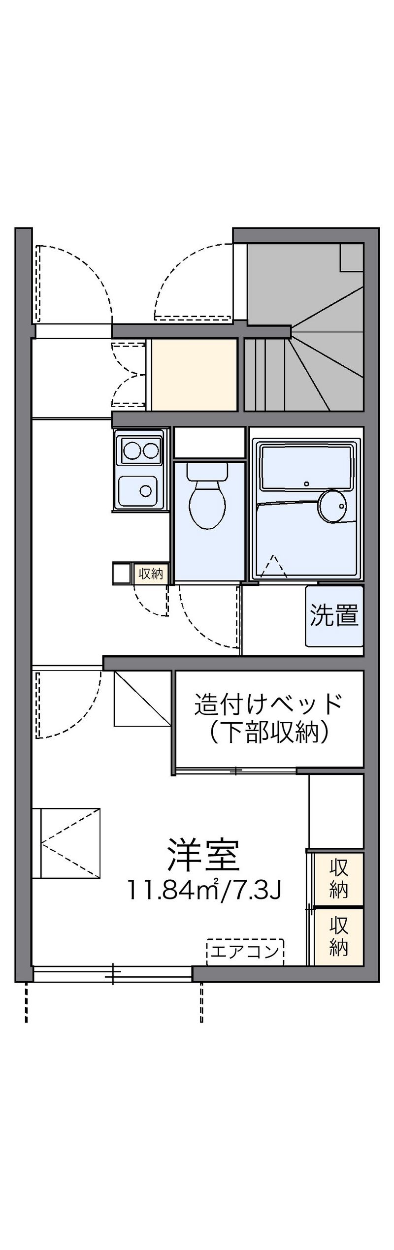 レオパレスマリナⅡ 間取図