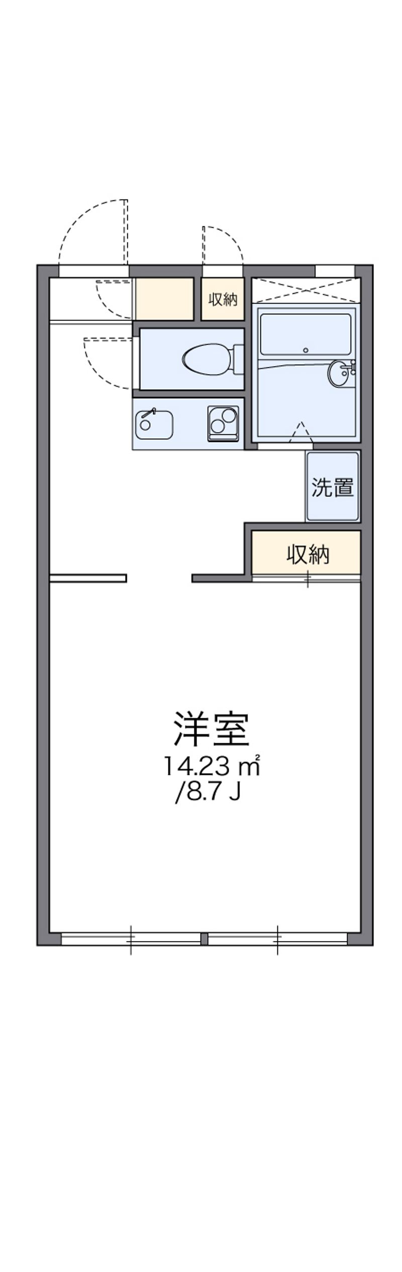 レオパレスシルバーストーン 間取図