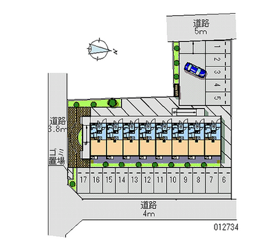 12734 Monthly parking lot