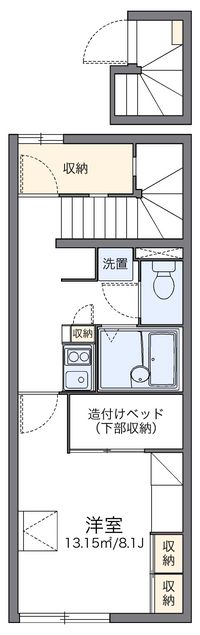 レオパレスベルタＢ 間取り図