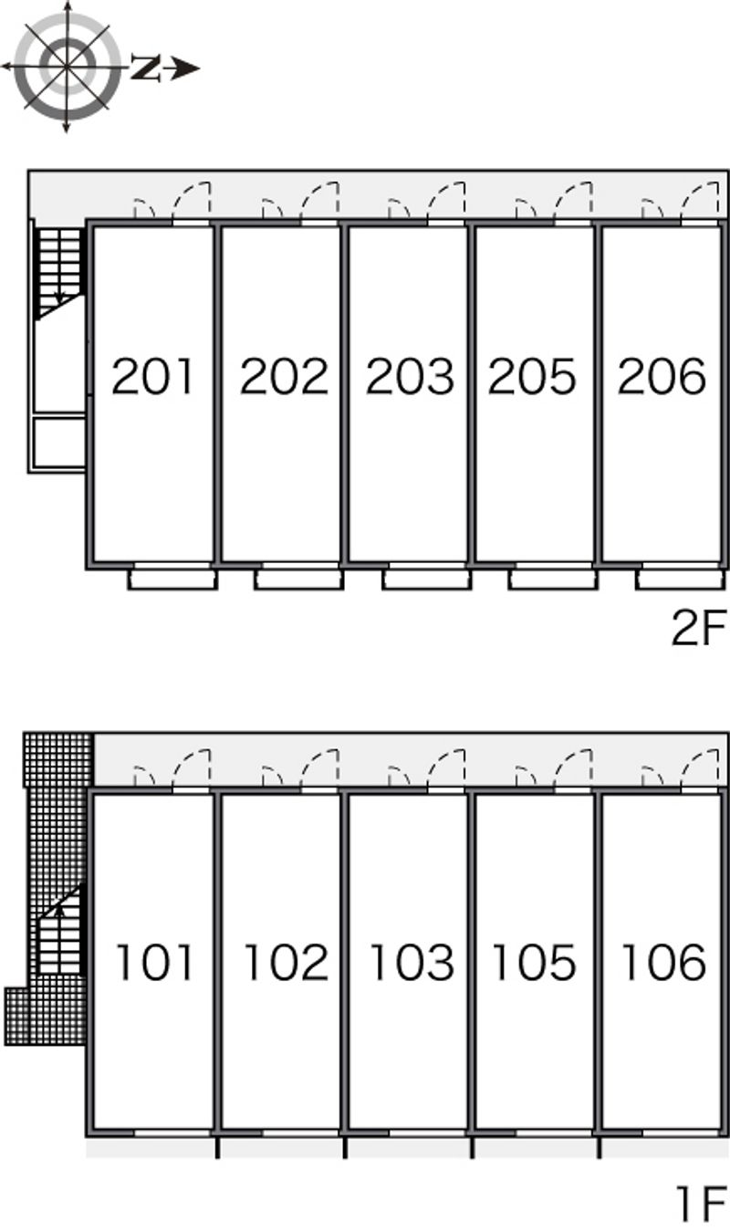 レオパレスばら 間取配置図