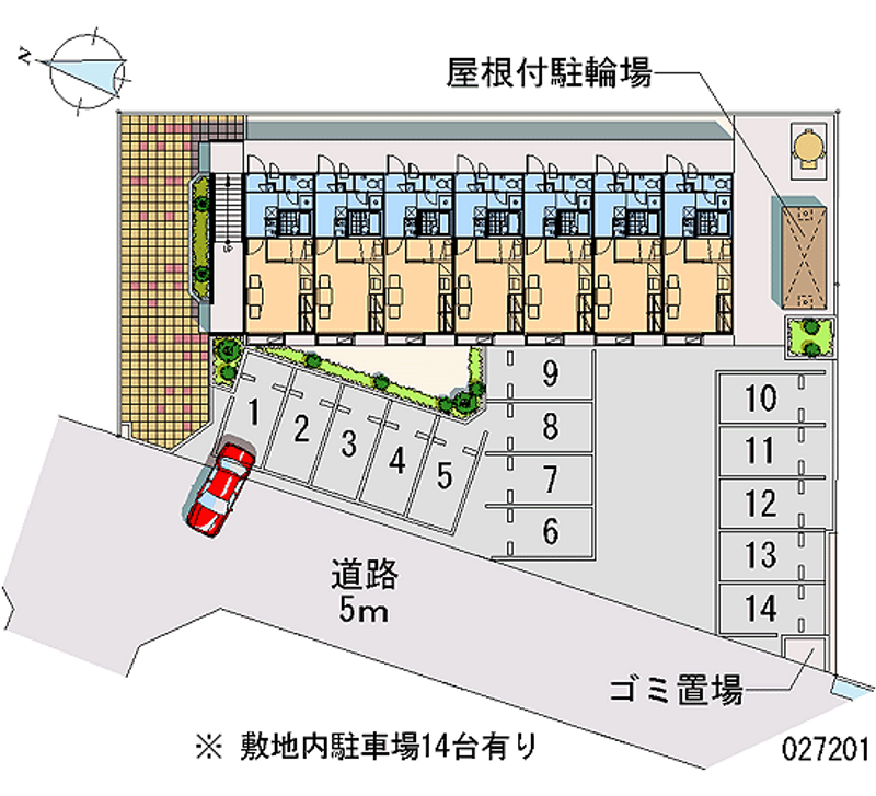 レオパレスセントレア 月極駐車場