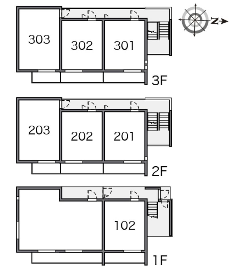 クレイノディアコート 間取り配置図