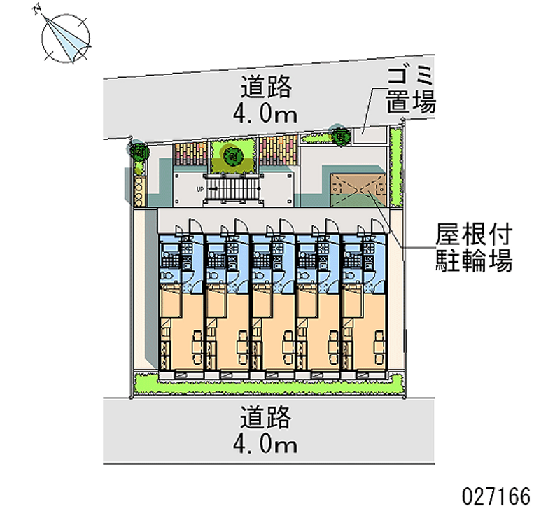 レオパレスレイルサイド高根台 区画図