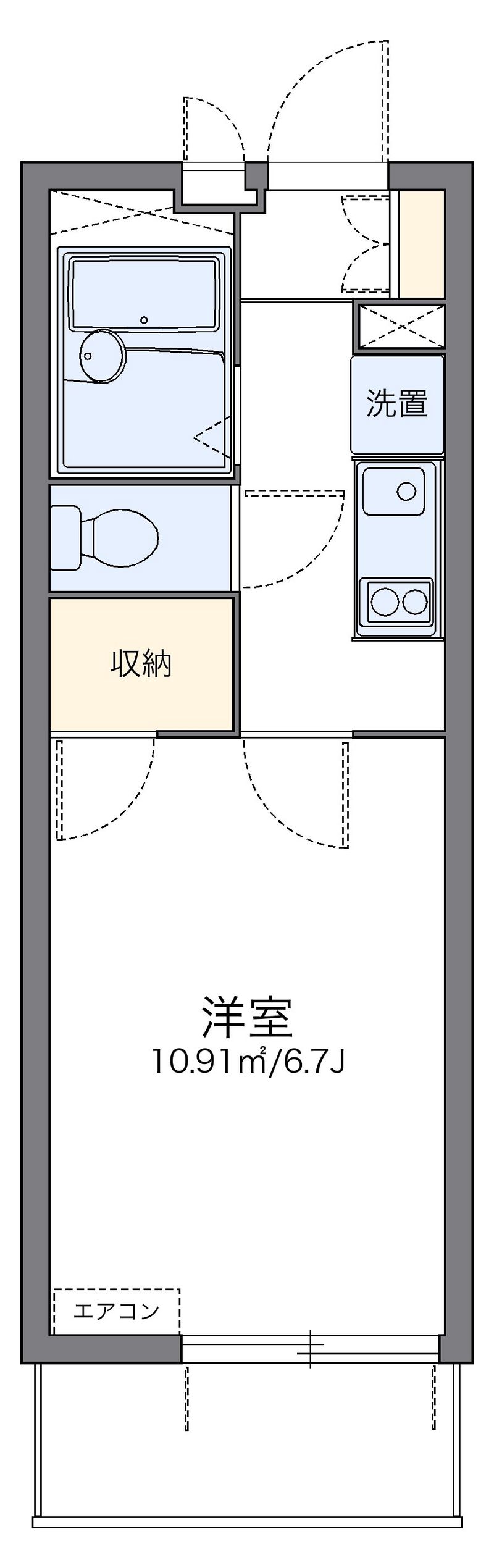 レオパレスグランドＡファースト 間取図