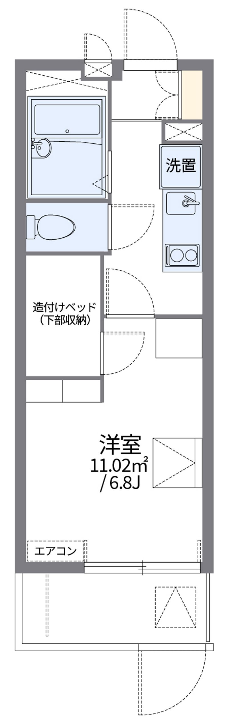 レオパレス雪州 間取図