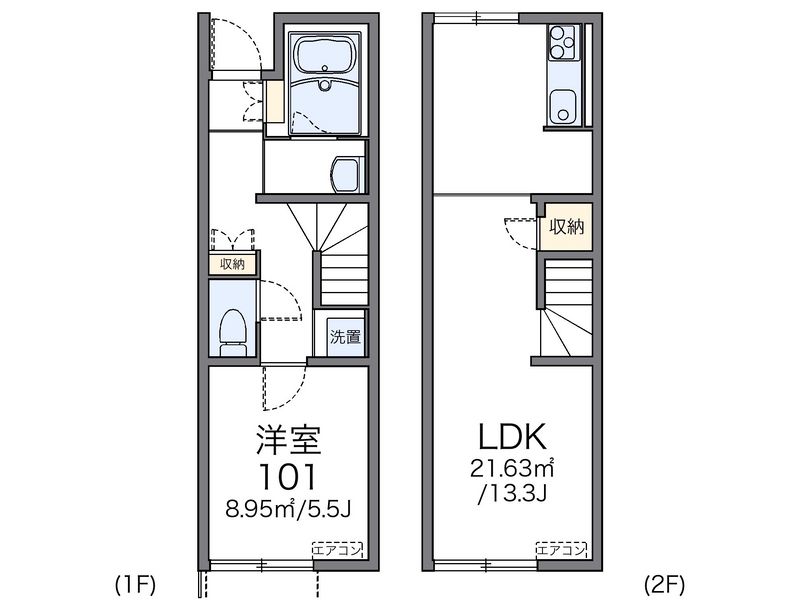 レオネクストＳｉｄｅＢｅａｃｈ 間取図