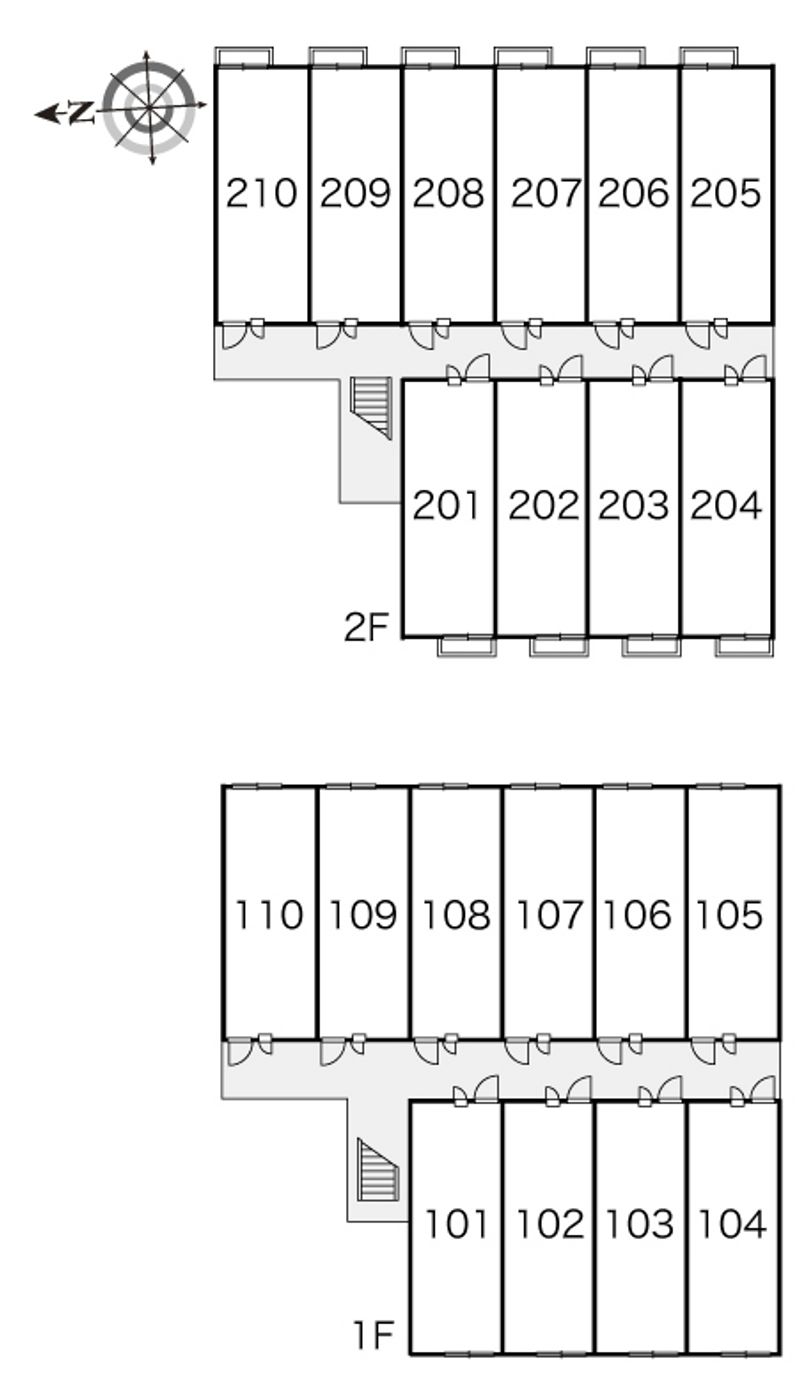 レオパレスカリオストロ 間取配置図