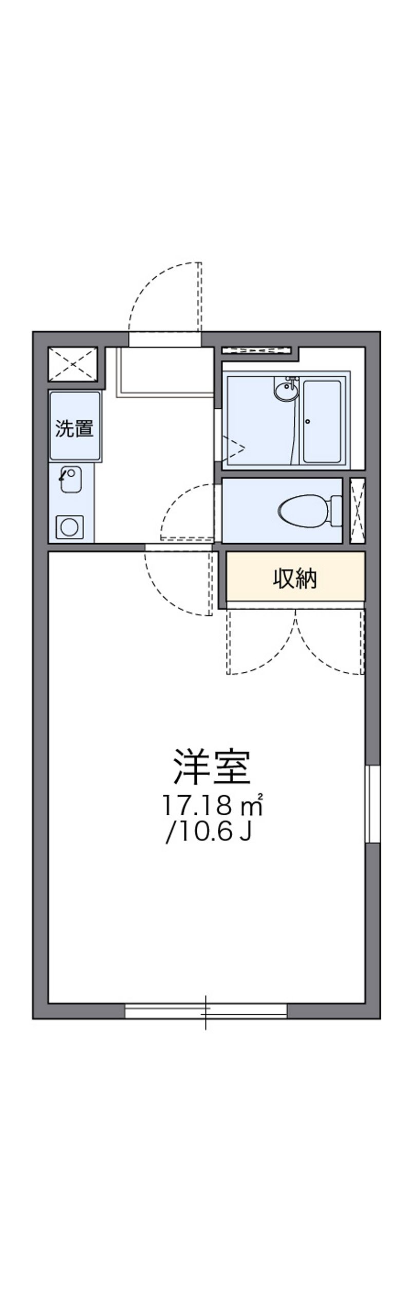 レオパレスナカジマ 間取図