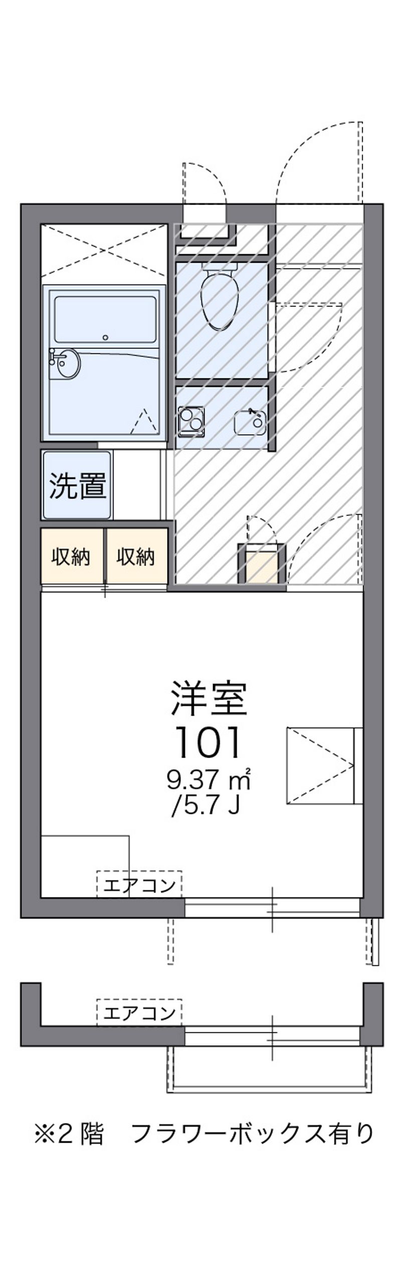 レオパレス今井 間取図
