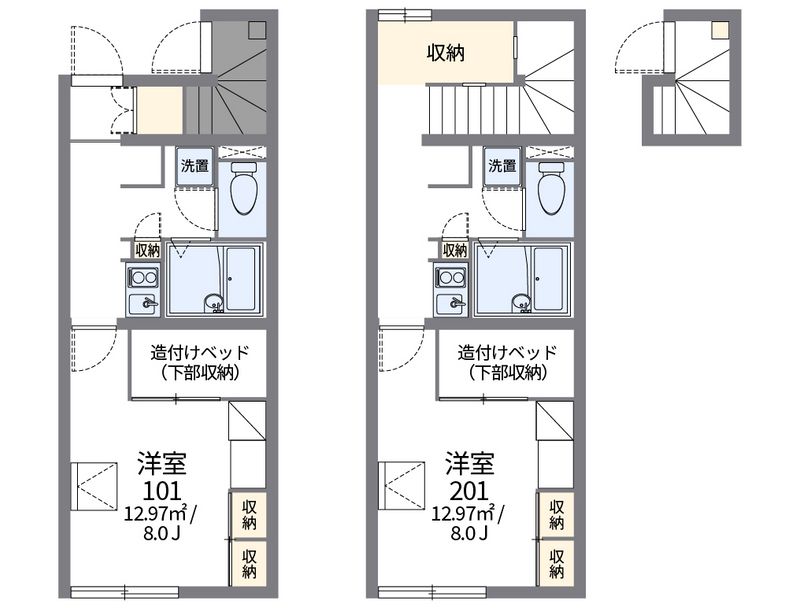 レオパレスマ　レーヴ 間取図