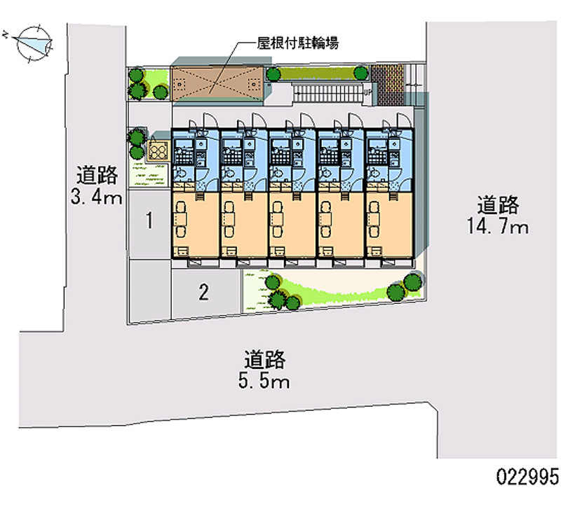 レオパレス宮丘 区画図