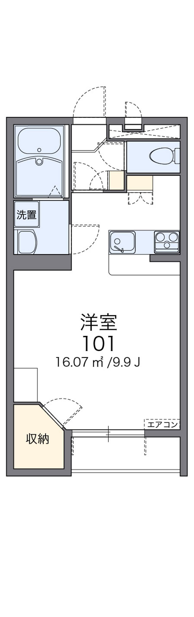 レオパレスルミナス 間取図