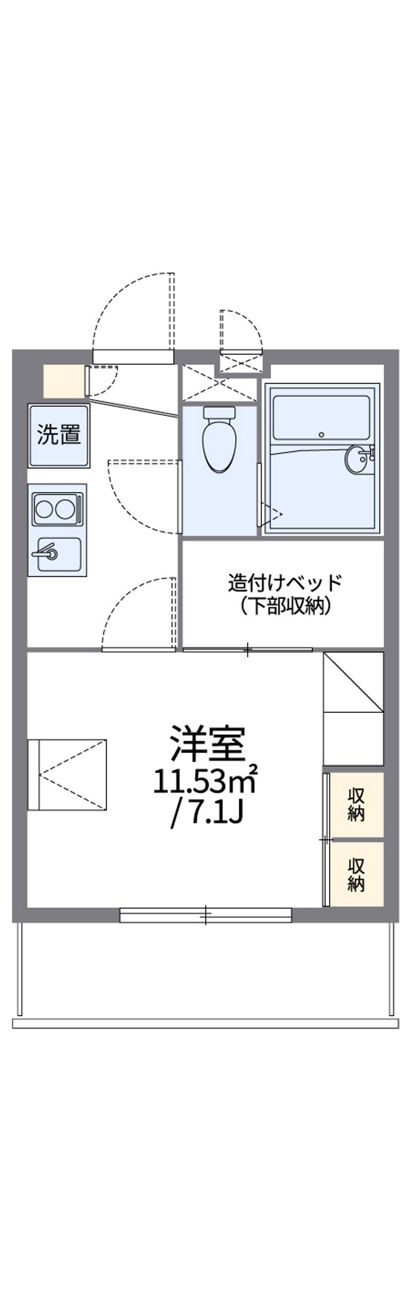 レオパレス多摩ぶらーま 間取図