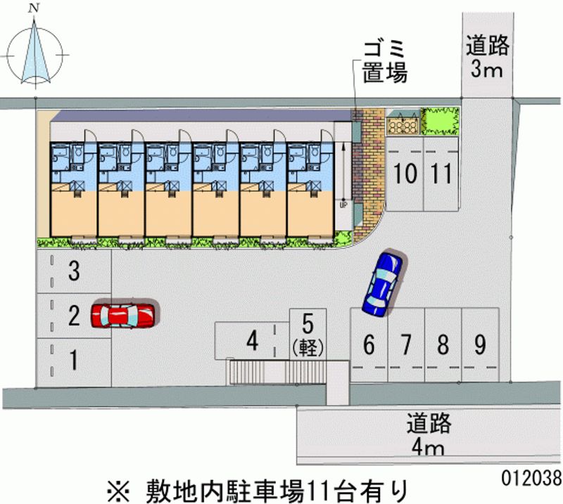 レオパレスさくら 月極駐車場