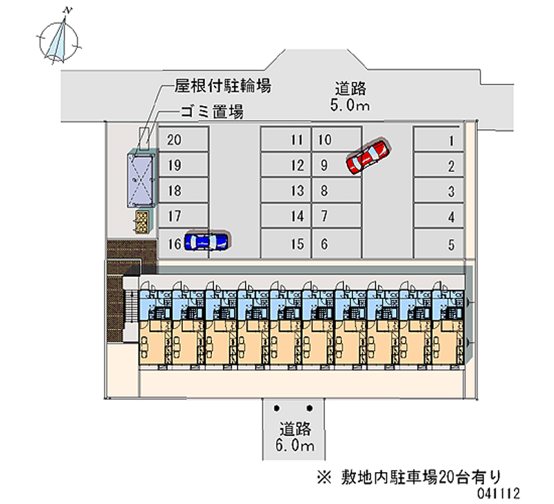 レオパレスカエデ 月極駐車場