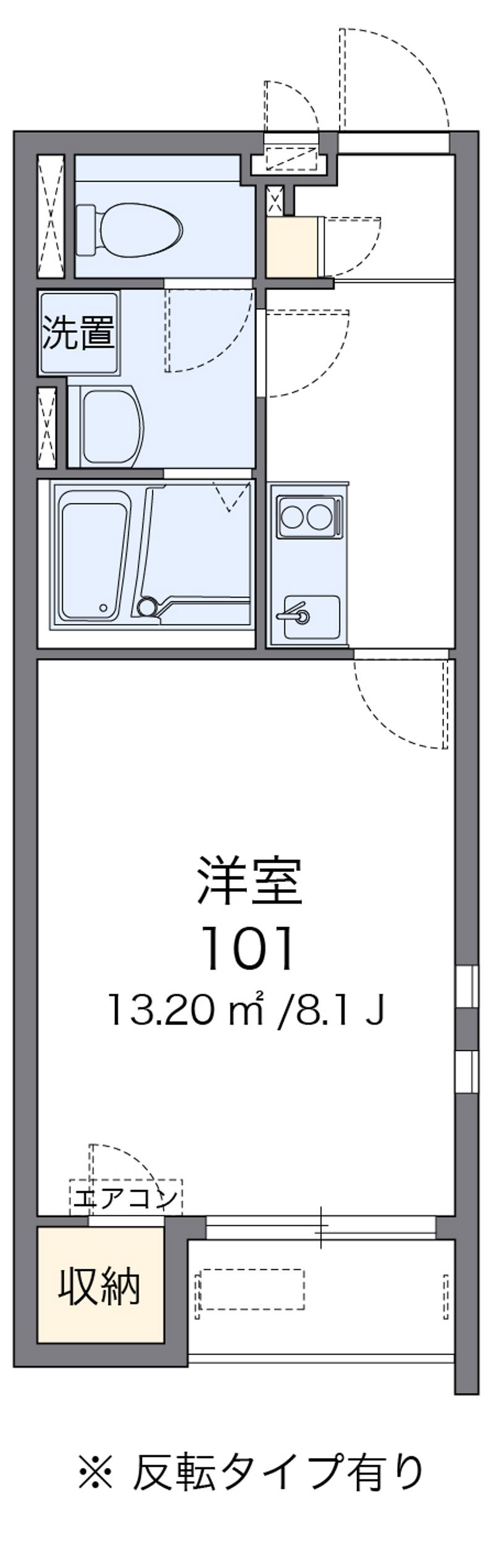 クレイノＭＩＲＡＩ 間取図