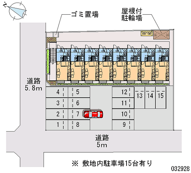 レオパレスコロニー２ 月極駐車場