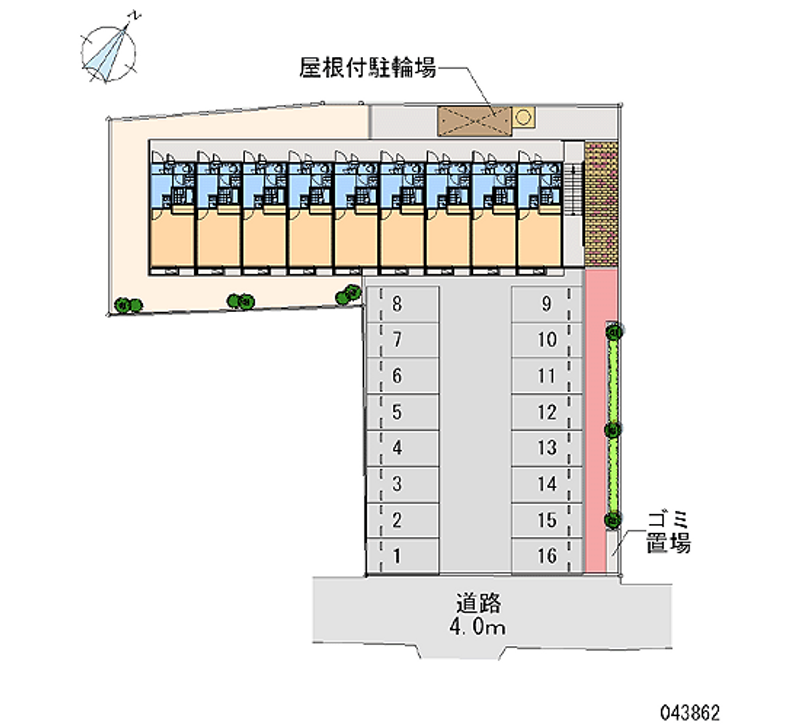 43862 월정액 주차장