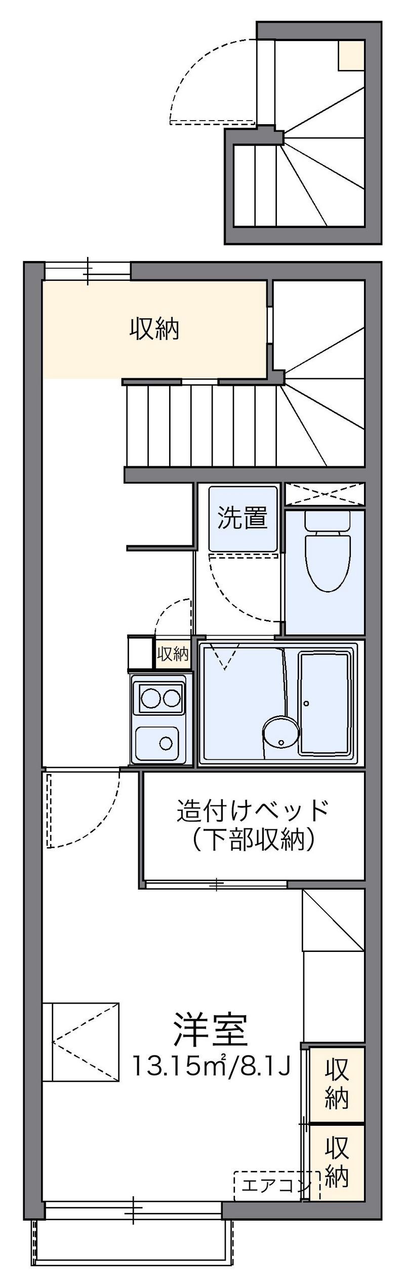 レオパレス新起 間取図